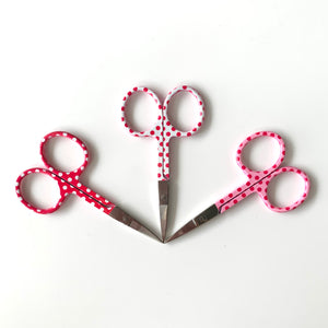 Pink Polka Dot Embroidery Scissors