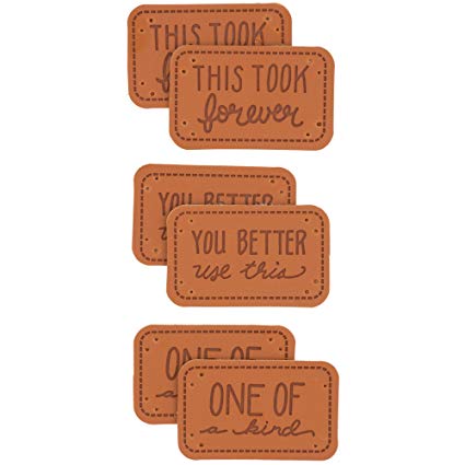 Humorous Faux Leather Garment Tags