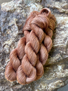 copper colored tencel yarn